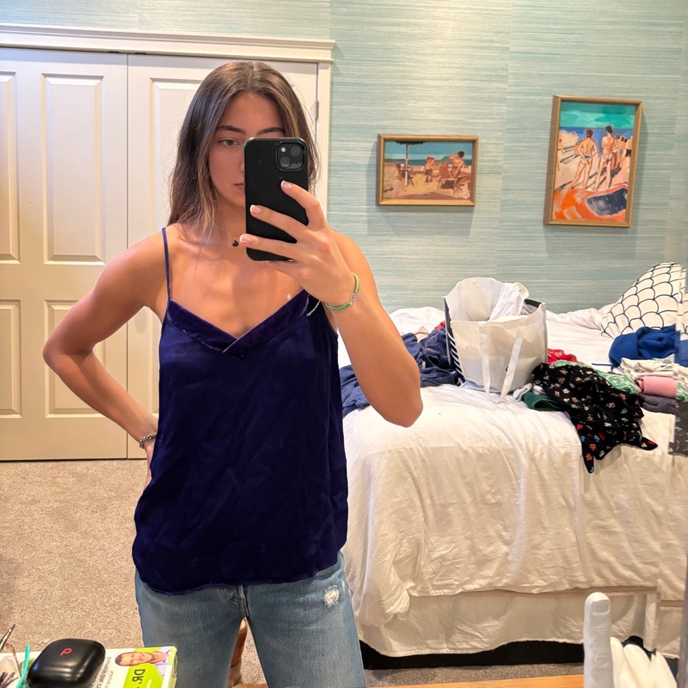 Anthropologie tank top purple